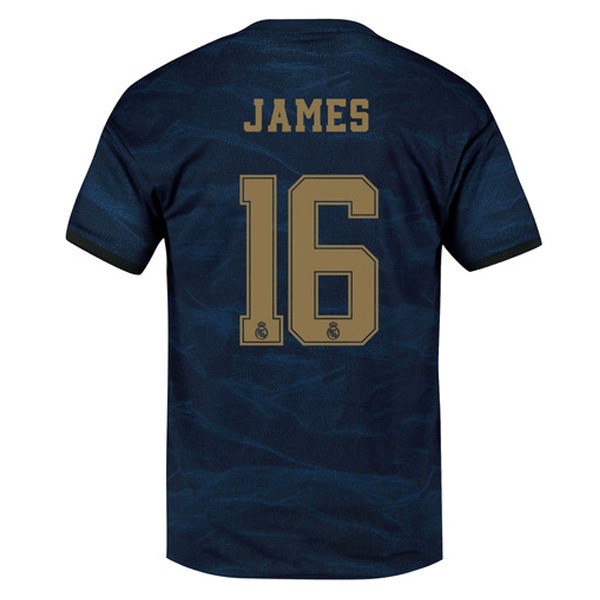 Camiseta Real Madrid NO.16 James Segunda equipación 2019-2020 Azul